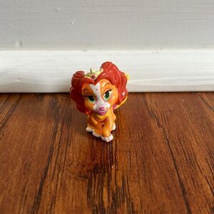 Disney Palace Pets 1.5” Orange Pink Dog Teacup Toy Figure Crown Yellow